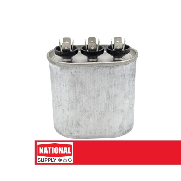 Dual Run Capacitor 25 + 10 MFD 440/370 V, Oval