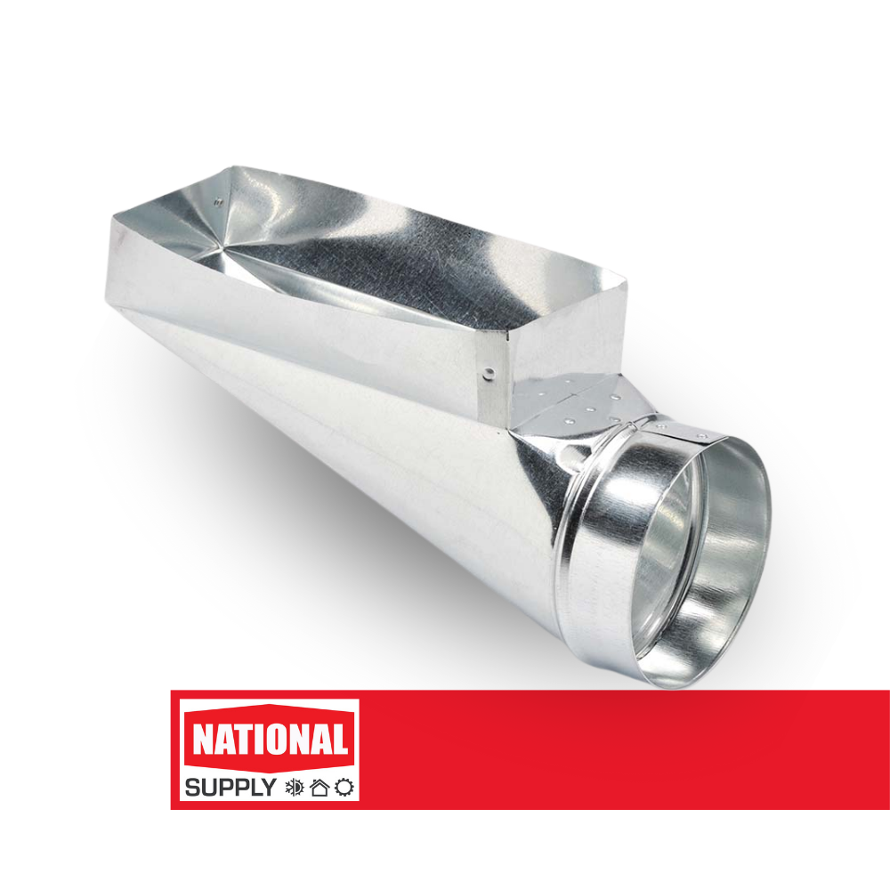 End Boot, 2-1/4" x 12" x 5", Galvanized Steel