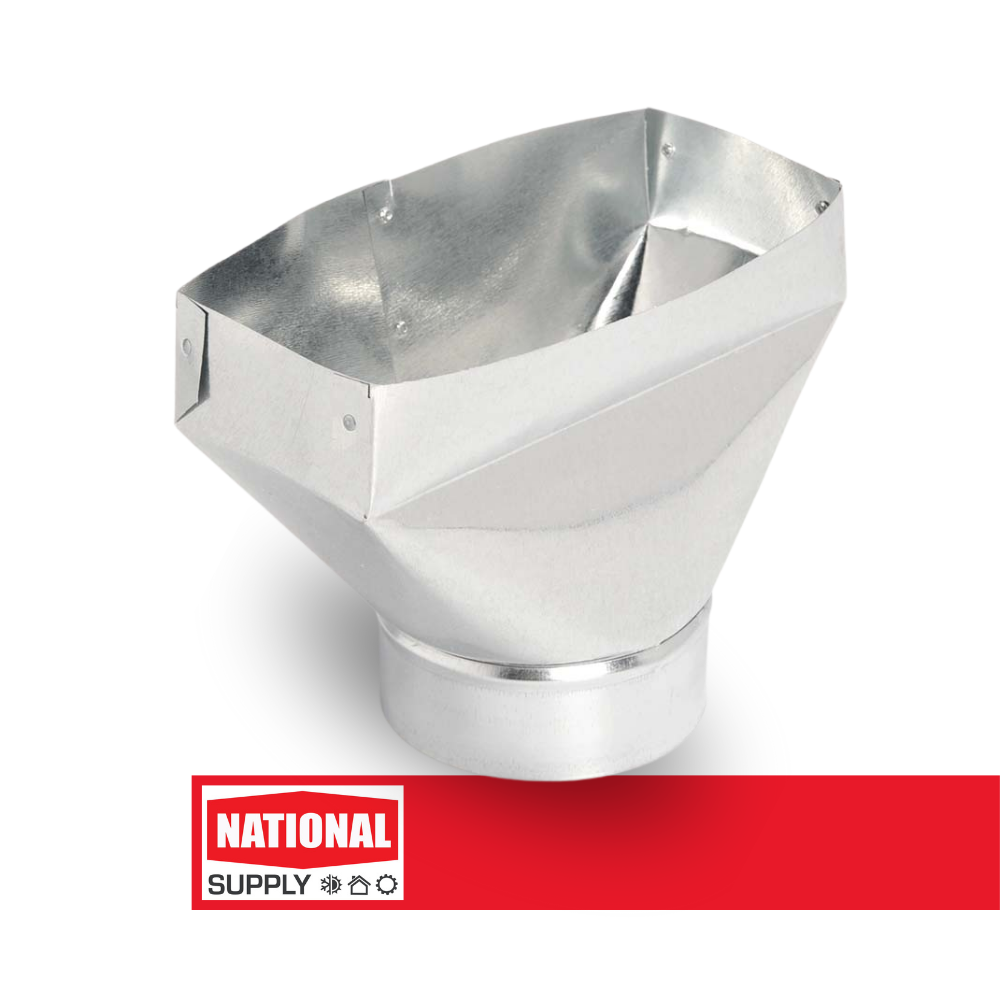 Universal Boot, 4" x 10" x 6", Galvanized Steel
