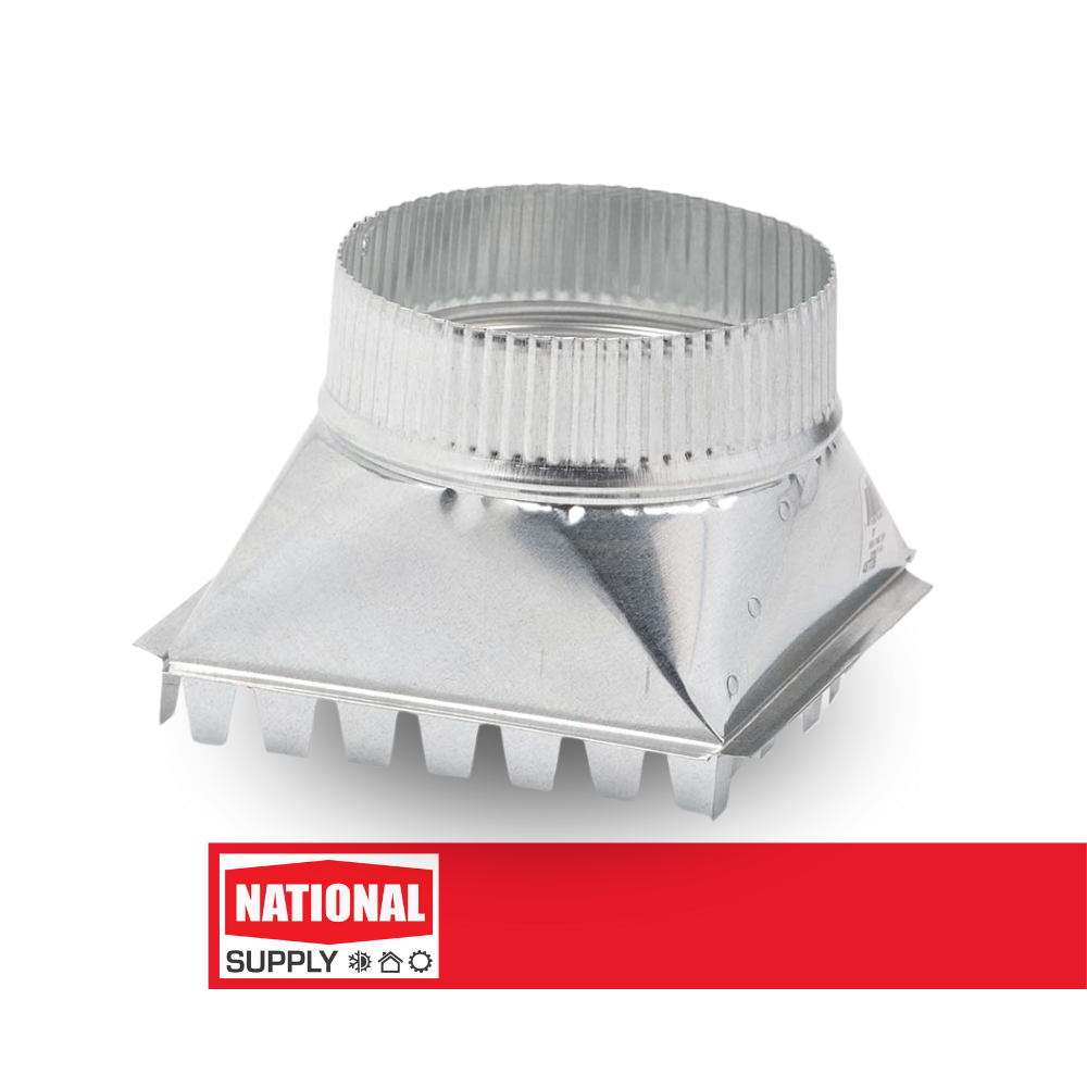 8" Take Off Side, Galvanized Steel