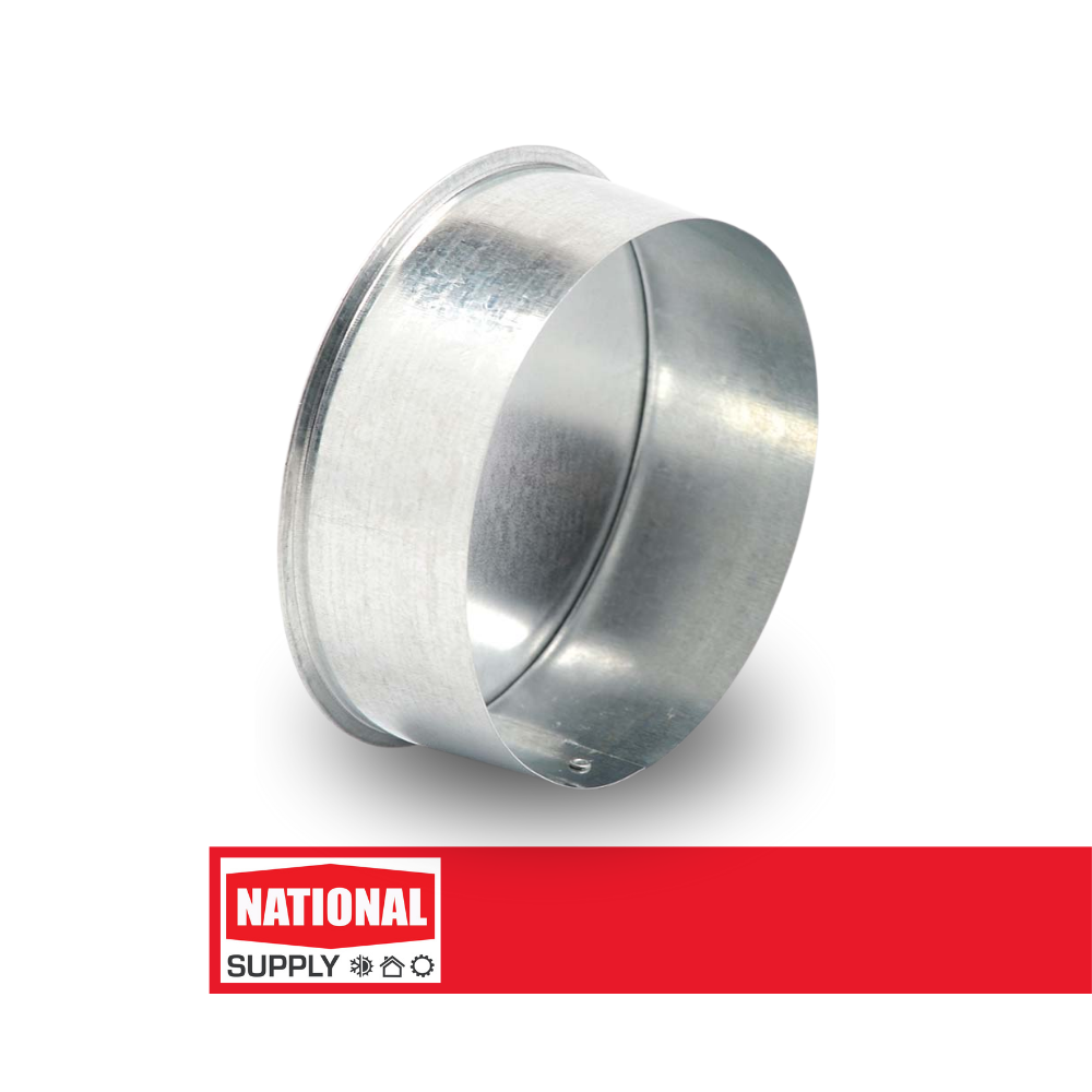 8" Stopper, 28 GA Galvanized Steel
