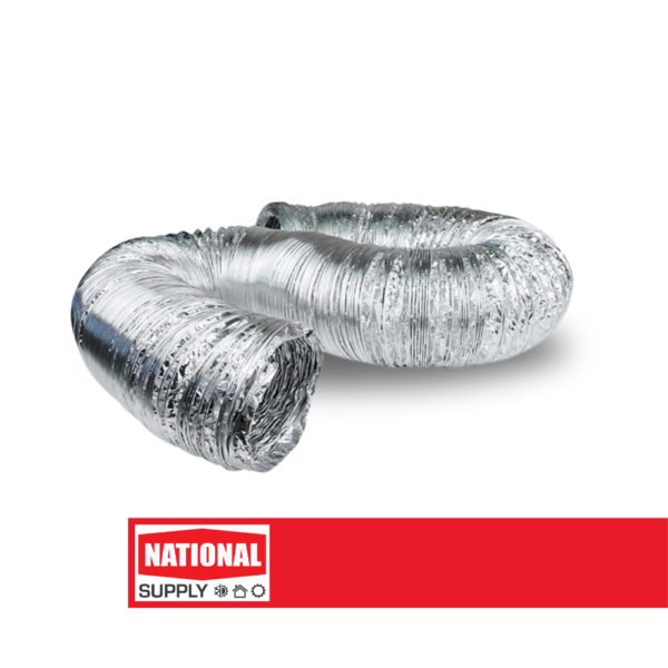 Flexible Aluminum Foil Duct, 4" x 25'