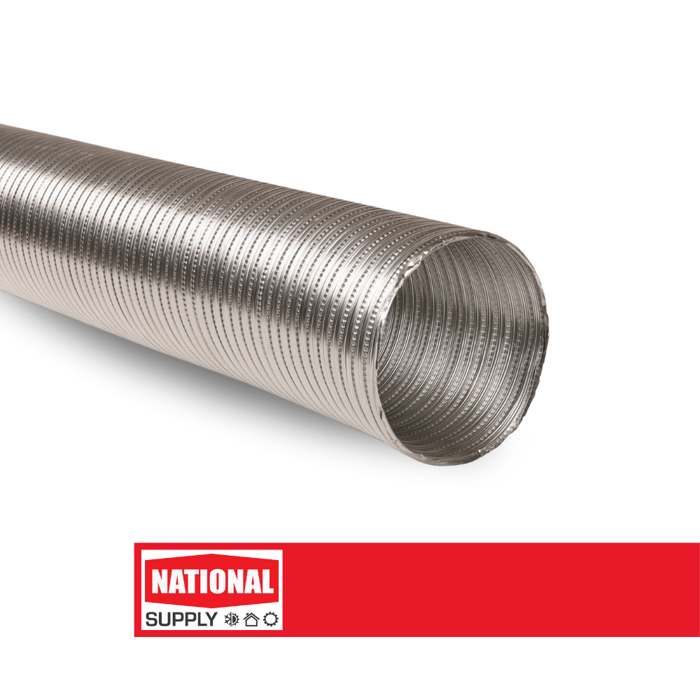 Semi-Rigid Aluminum Air Duct, 4" x 10'