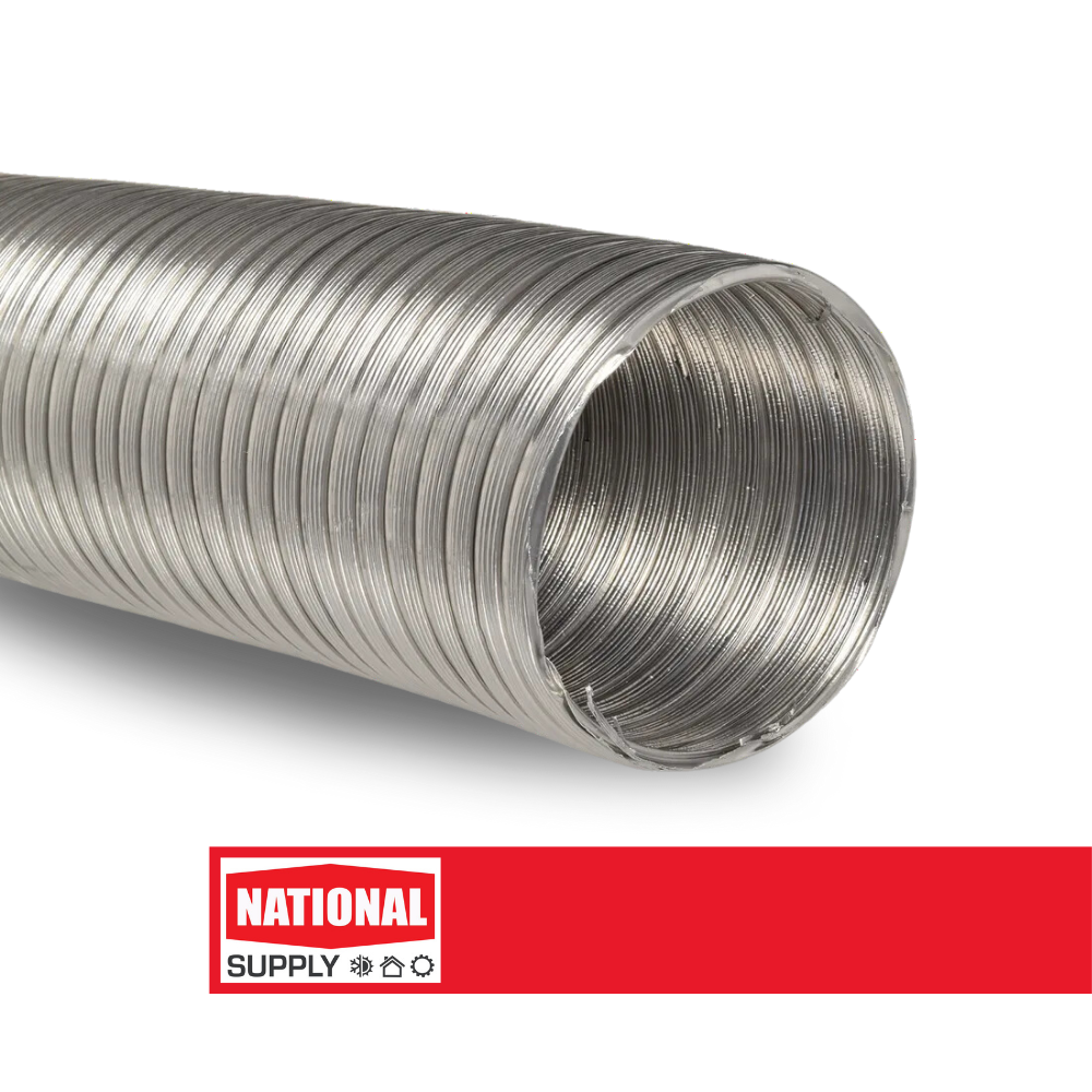 Semi-Rigid Aluminum Air Duct, 8" x 10'