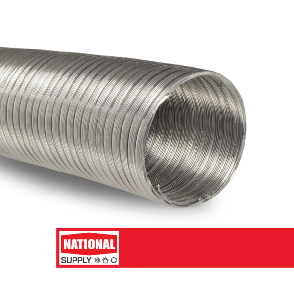 Semi-Rigid Aluminum Air Duct, 10" x 10'