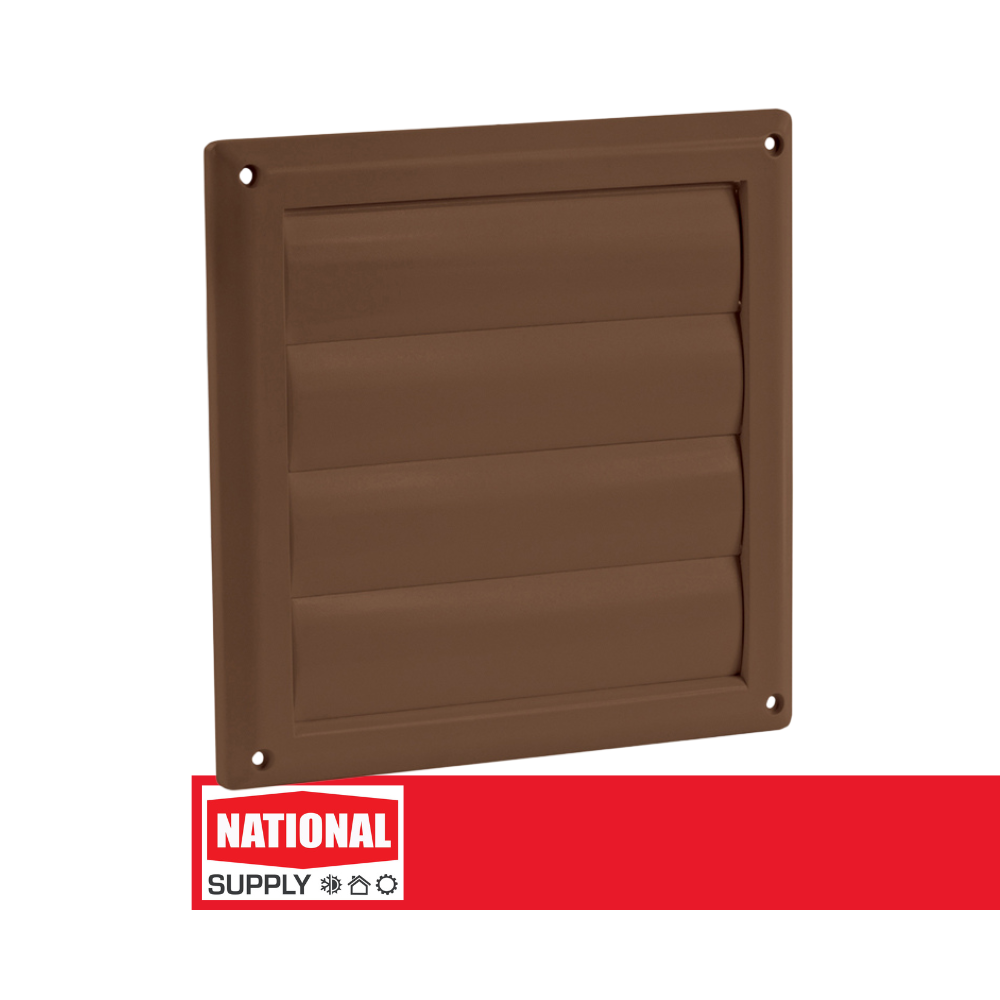 6" Vent Cap Louvered, Brown