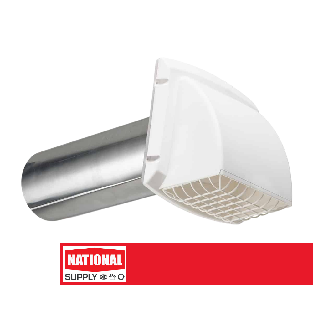 4" Exhaust Hood, White
