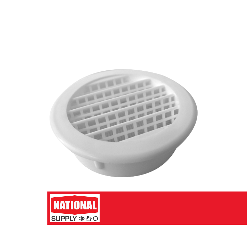 6" Soffit Vent Exhaust / Intake, White