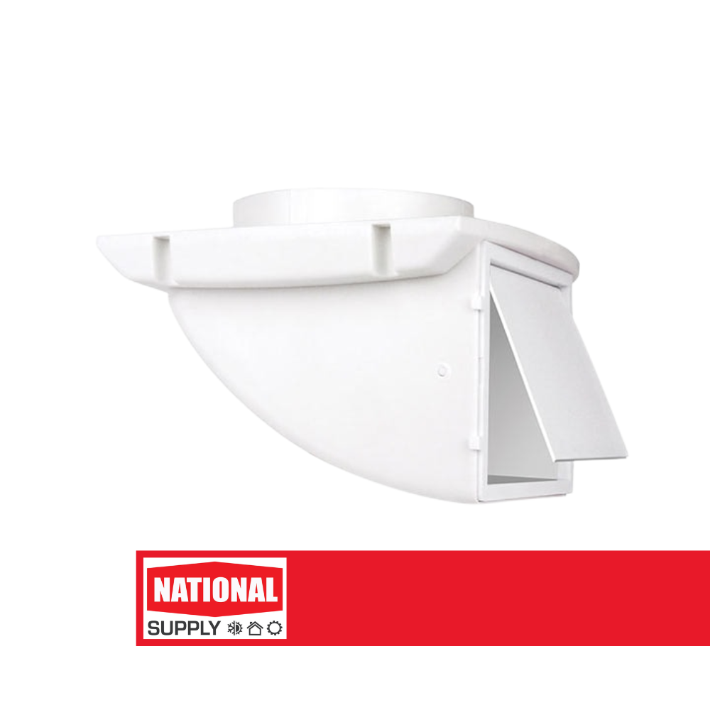4" Soffit Dryer Vent, White