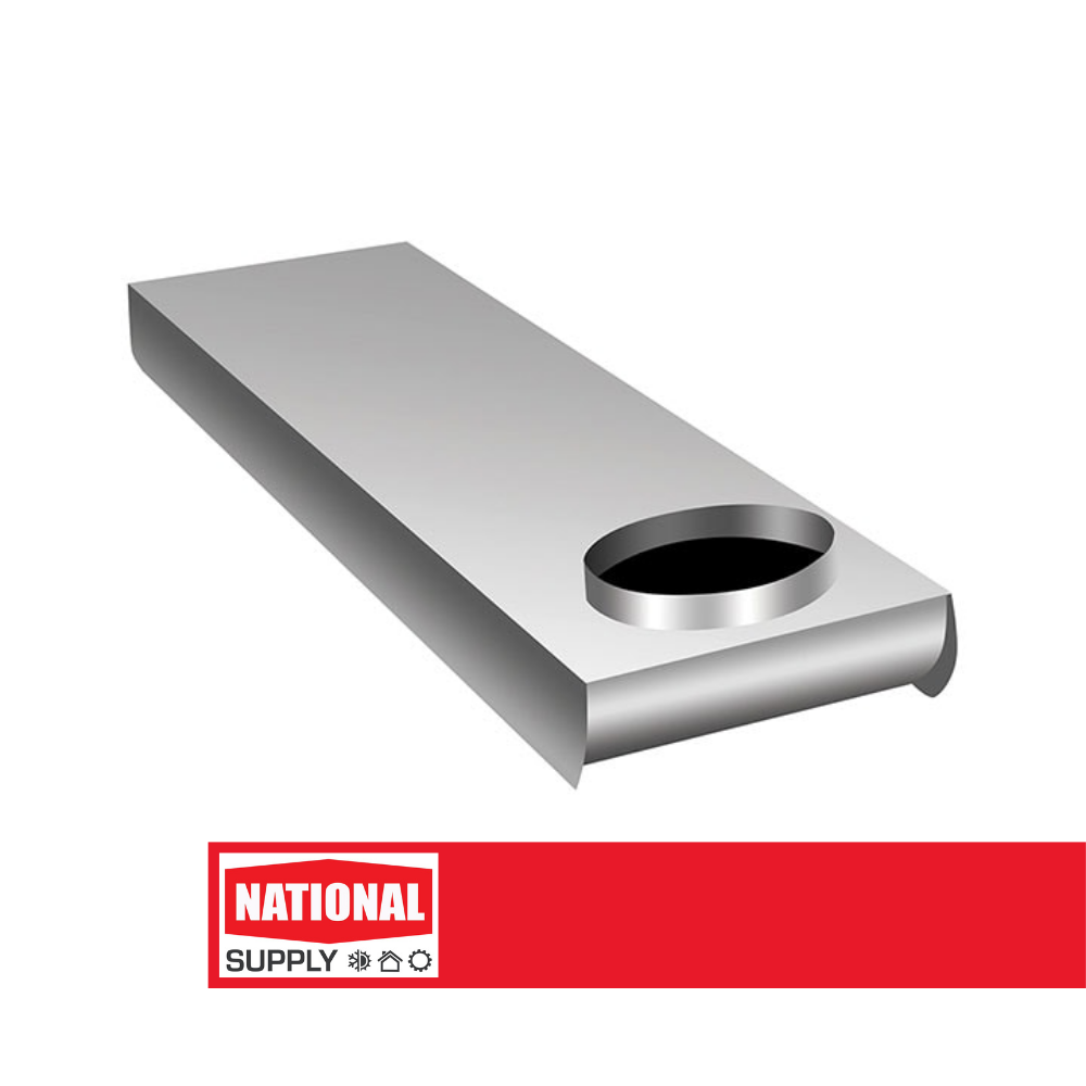 Space Saver Air Duct, 4" / 90? Inlet, Straight Outlet