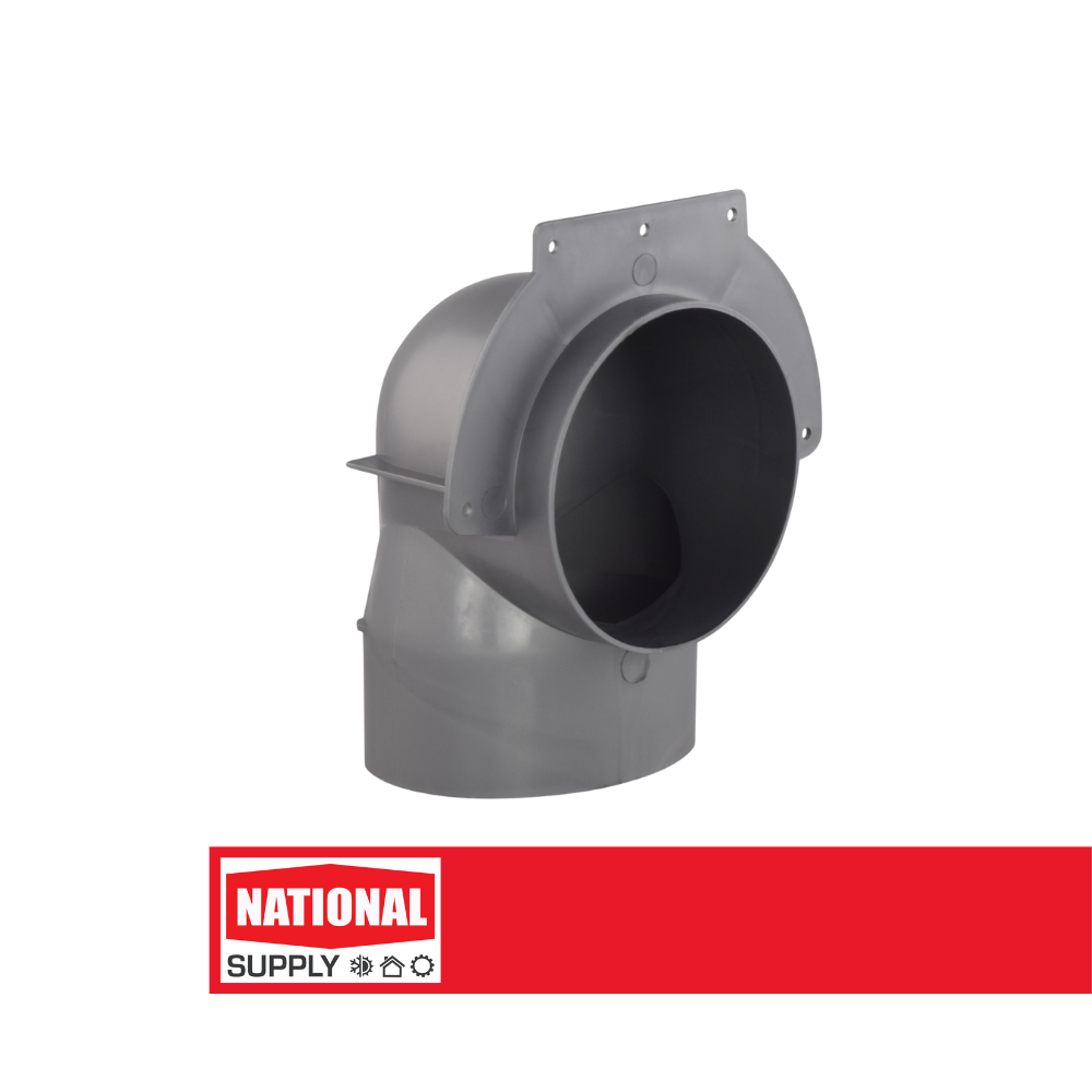 Stack Head Elbow, 4" x 90?, Grey
