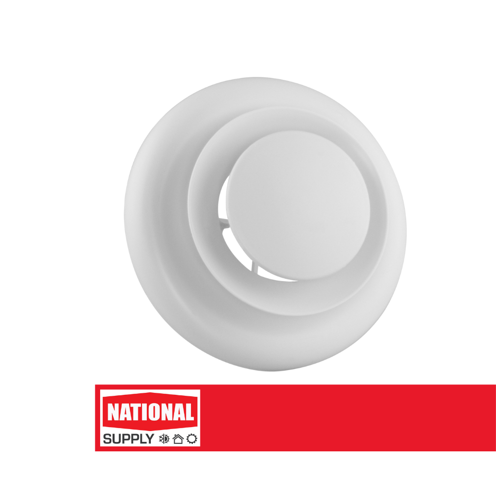 4" / 5" Round Air Diffuser, White