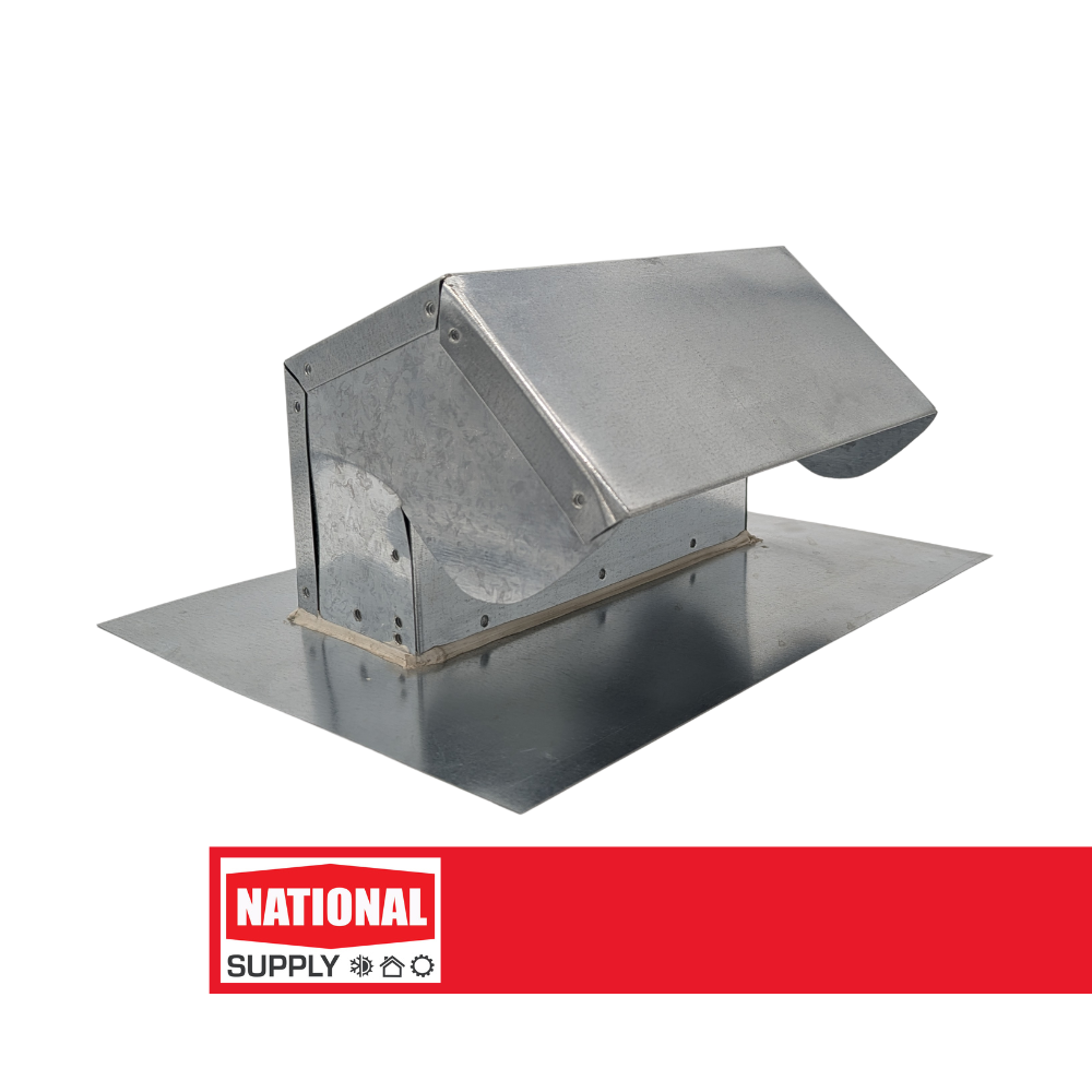 3-1/4" x 10" Goose-Neck Roof Exhaust Cap