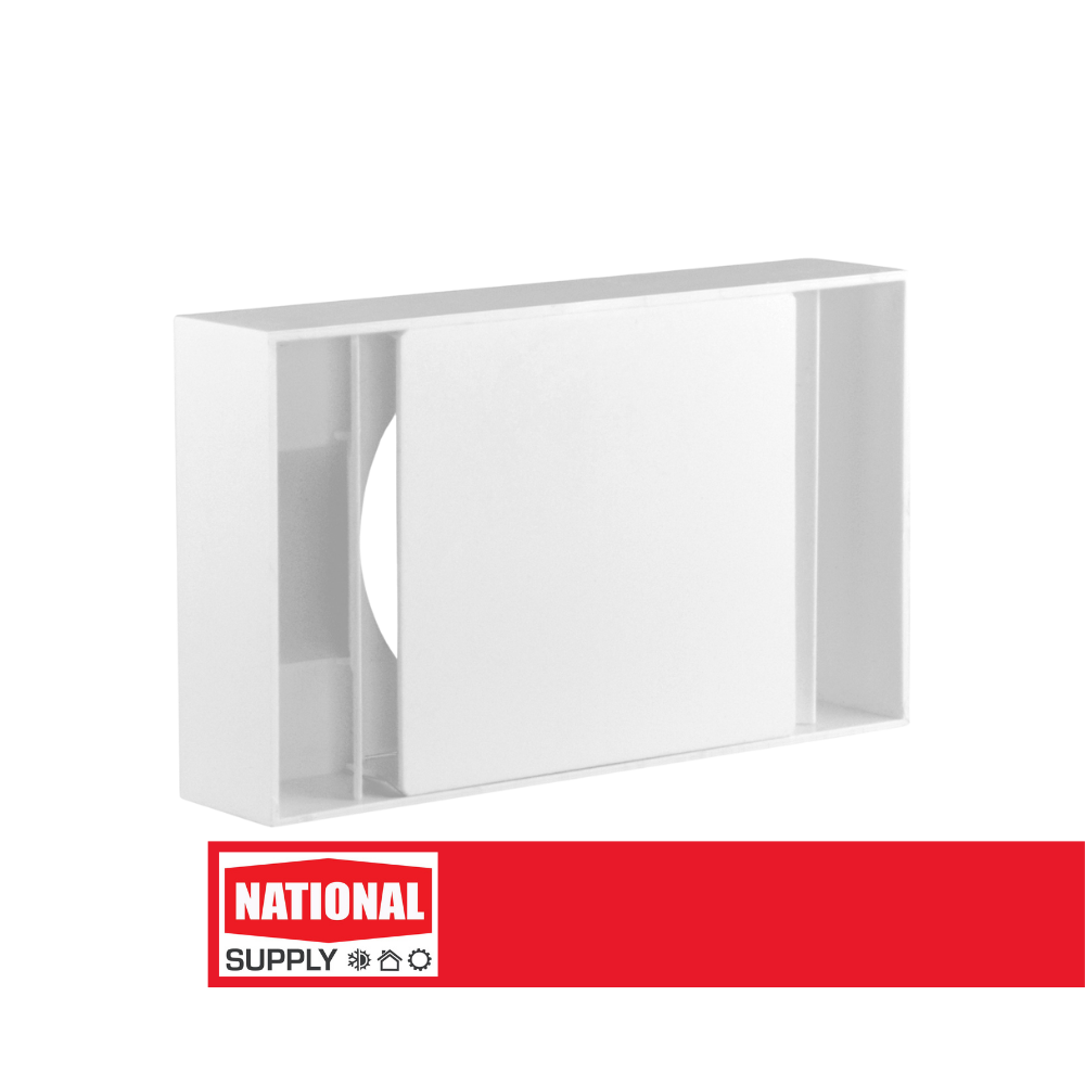 4" Soffit Vent Exhaust, Rectangular, White