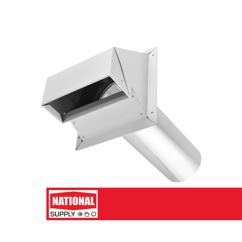 4" Wall Exhaust Hood, White