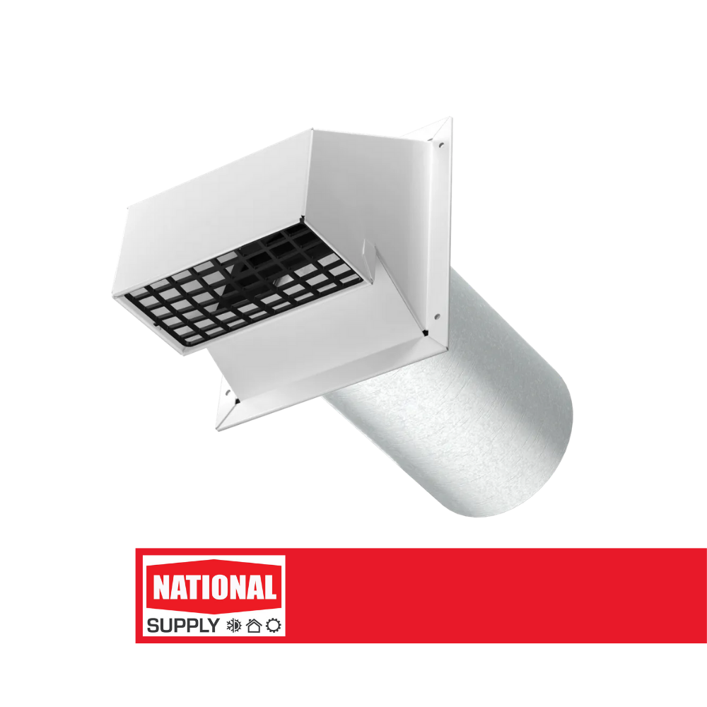 6" Exhaust / Intake Hood, White