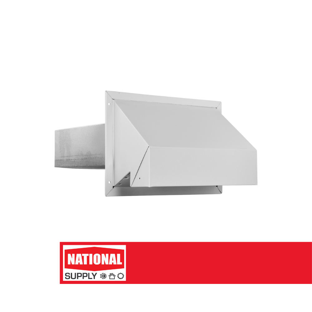 3-1/4" x 10" Exhaust Hood, White
