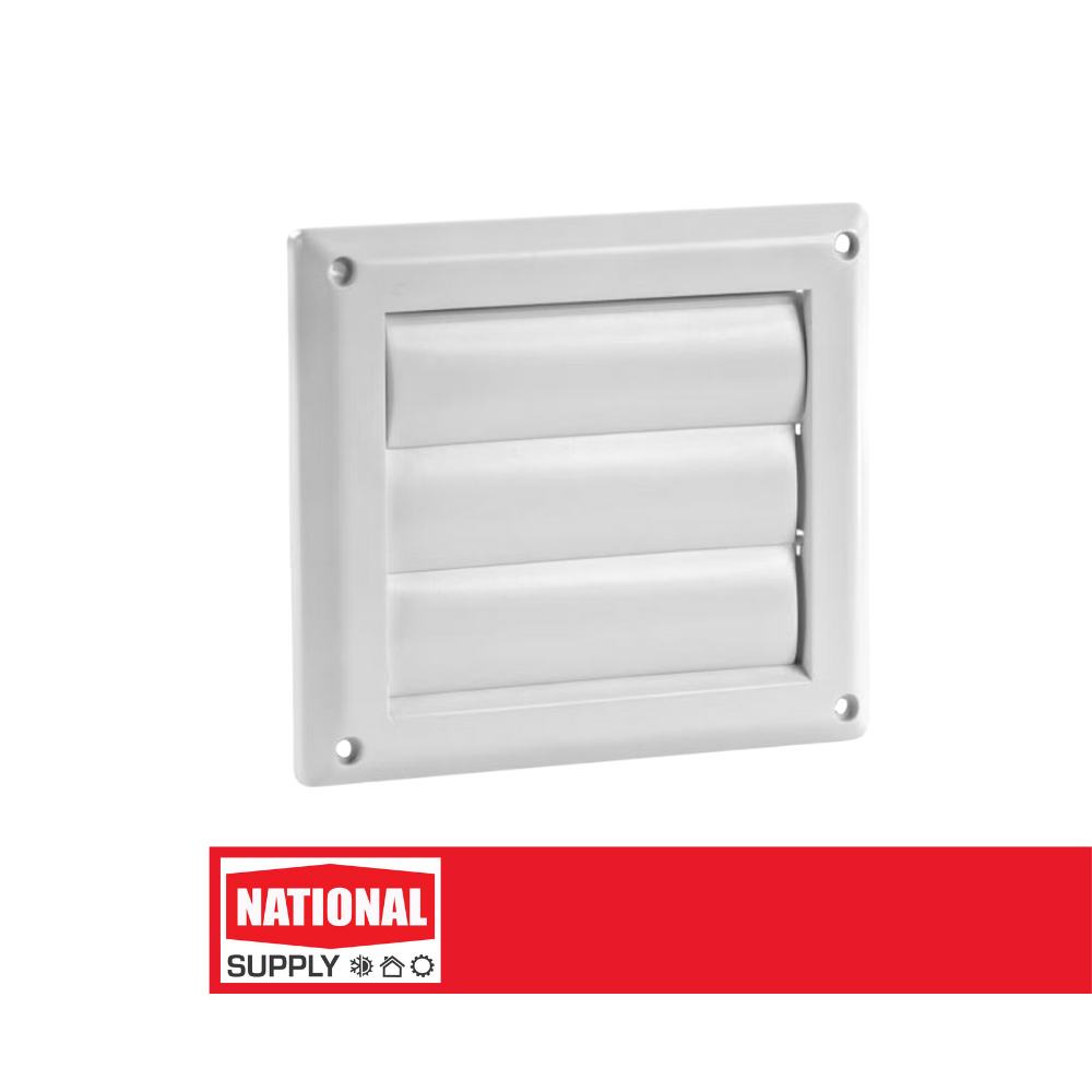 4" Vent Cap Louvered, White
