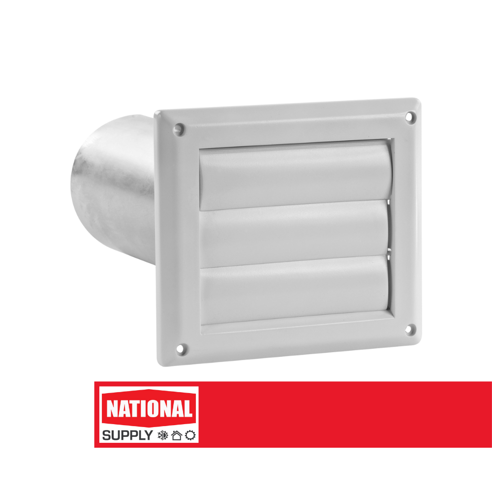 4" Vent Hood Louvered, White